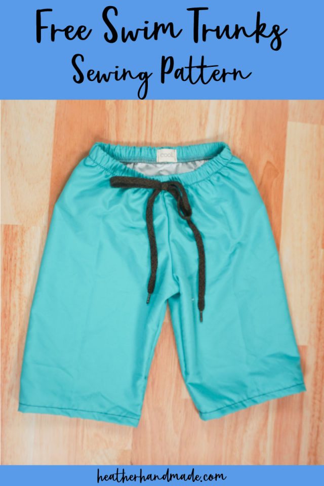 Swim Trunks FREE sewing pattern + video (3mths to 10yrs)