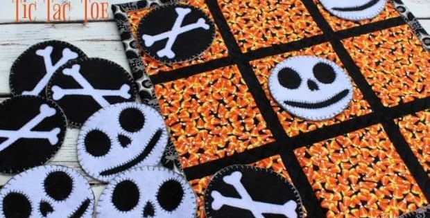 Halloween Tic Tac Toe Game FREE sewing pattern
