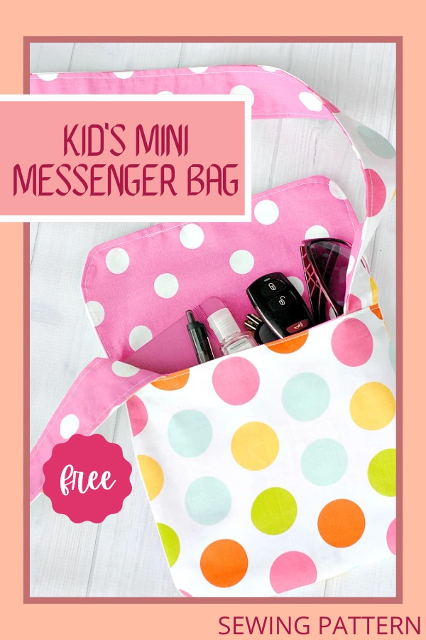Kid's Mini Messenger Bag FREE sewing pattern