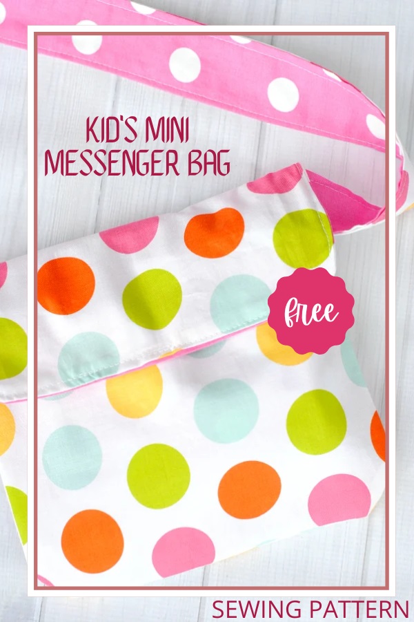 Kid's Mini Messenger Bag FREE sewing pattern