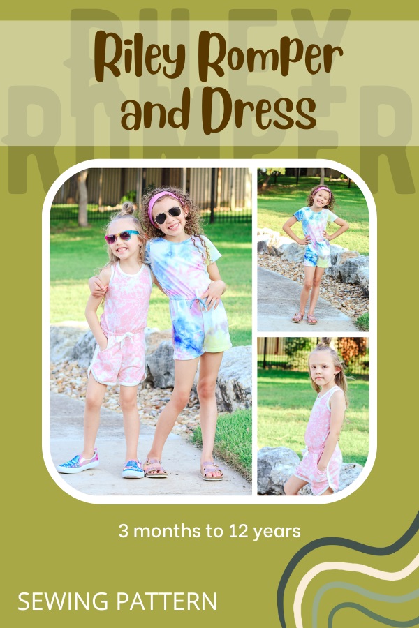 Riley Romper and Dress sewing pattern (3mths to 12yrs)