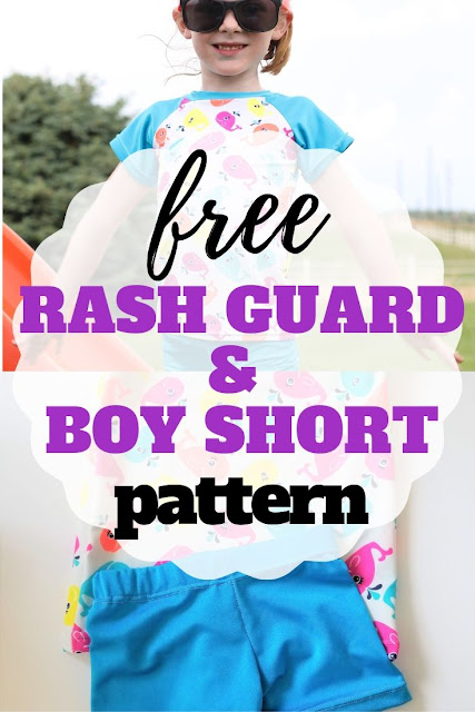 Swim Rash Guard and Boys Shorts FREE sewing pattern
