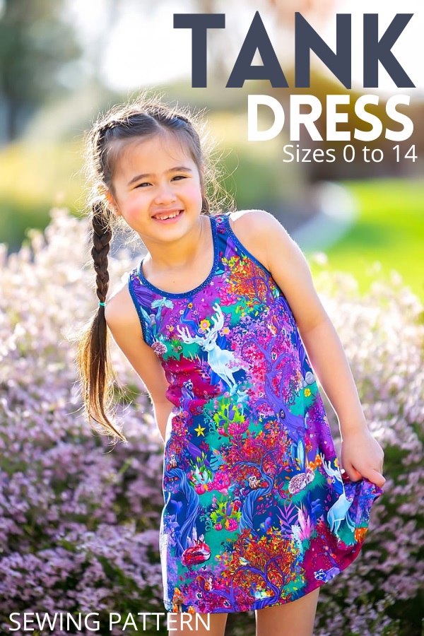 Tank Dress sewing pattern (Sizes 0 to 14)