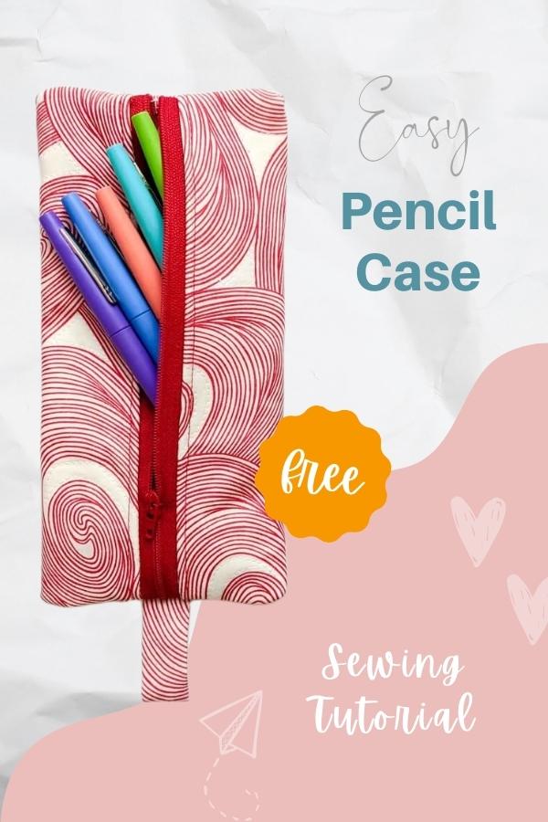 Easy Pencil Case FREE sewing tutorial