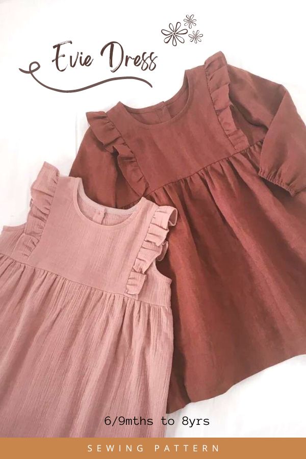 Evie Dress sewing pattern (6/9mths to 8yrs)