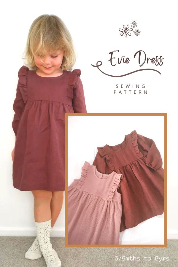 Evie Dress sewing pattern (6/9mths to 8yrs)