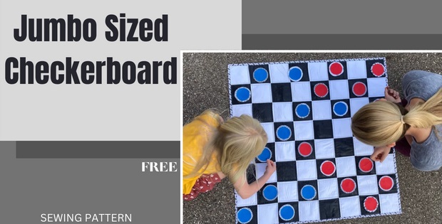 Jumbo Sized Checkerboard FREE sewing pattern