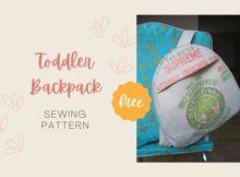Toddler Backpack FREE sewing pattern