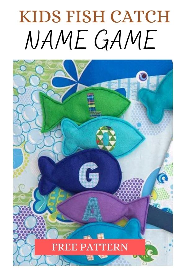 Fishy Name Game FREE sewing pattern