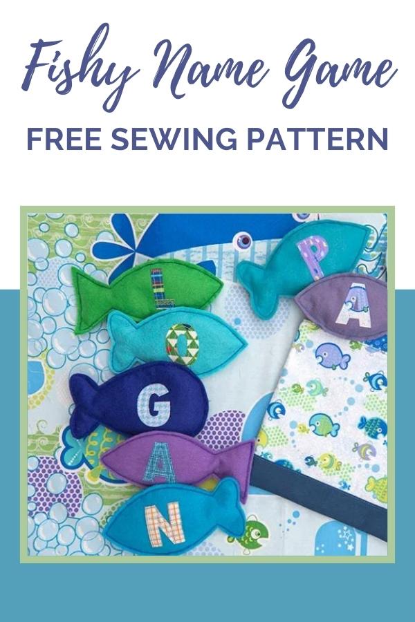 Fishy Name Game FREE sewing pattern