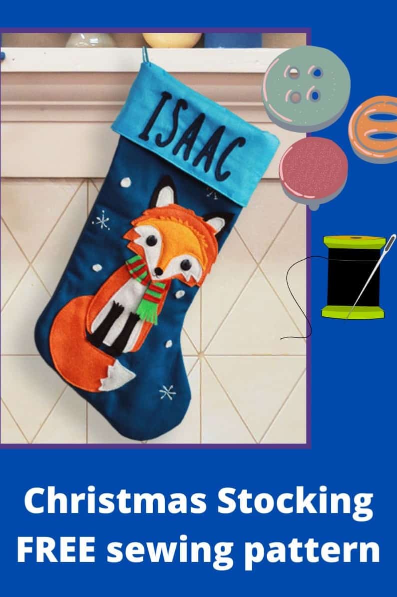 Christmas Stocking FREE sewing pattern