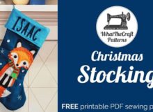Christmas Stocking FREE sewing pattern