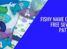 Fishy Name Game FREE sewing pattern