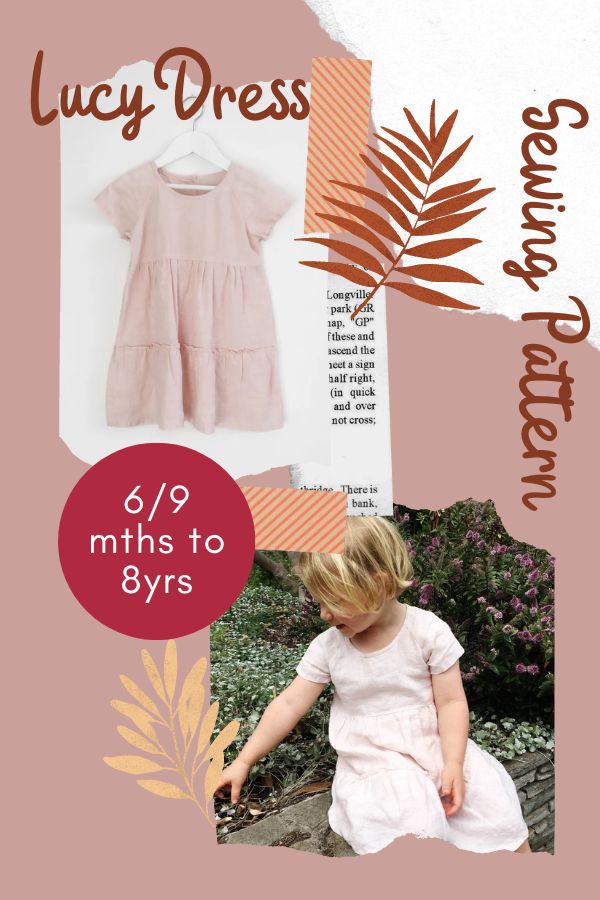 Lucy Dress sewing pattern (6/9mths to 8yrs)