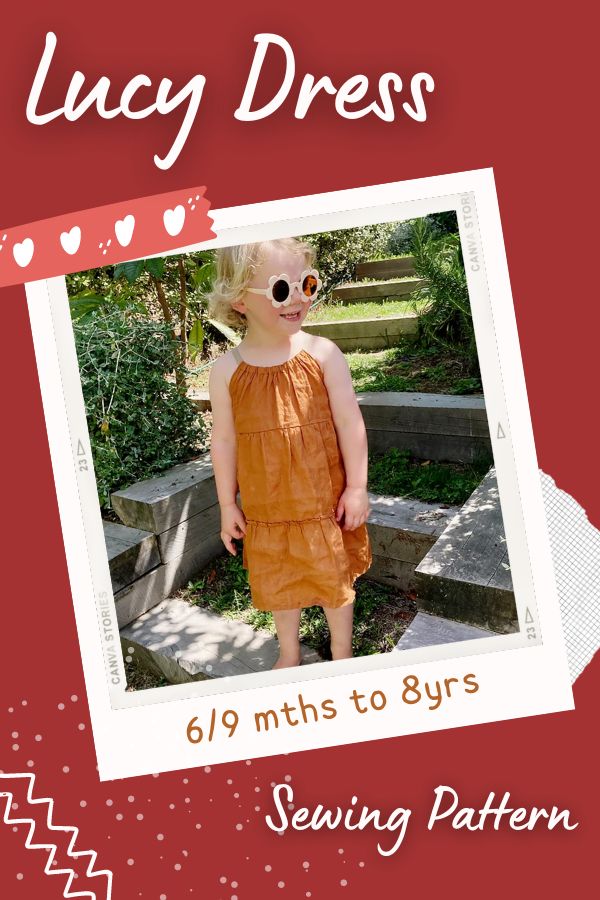 Lucy Dress sewing pattern (6/9mths to 8yrs)