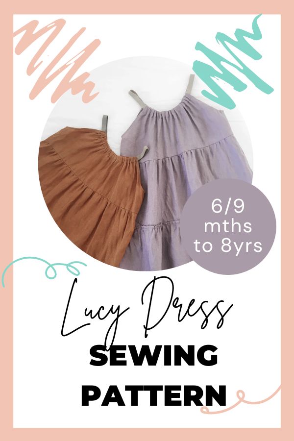 Lucy Dress sewing pattern (6/9mths to 8yrs)