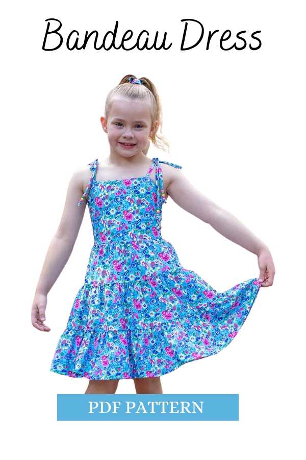 Bandeau Dress sewing pattern (Sizes 2 to 14)