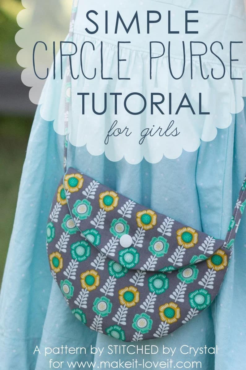 Simple Circle Purse Sewing Tutorial