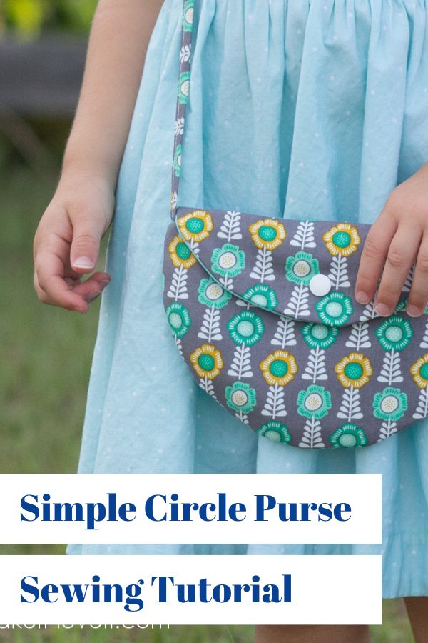 Simple Circle Purse Sewing Tutorial