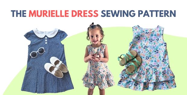 The Murielle Dress sewing pattern (Sizes 3-8)