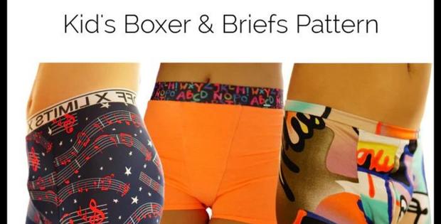 Kids Boxer and Briefs sewing pattern (Sizes 12-18mths to 18)