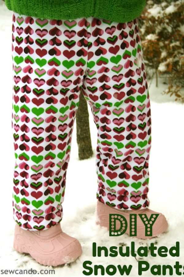 Insulated Snow Pants FREE sewing tutorial