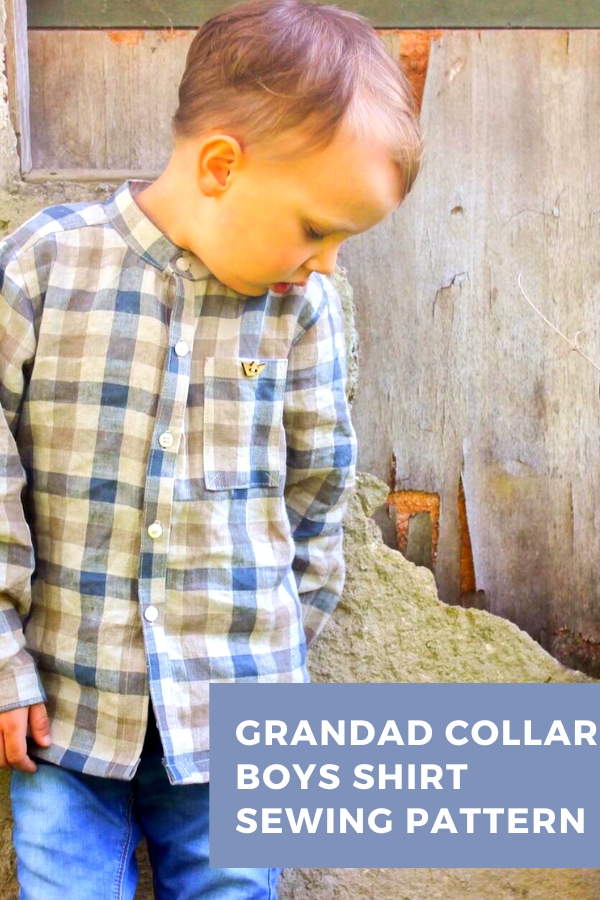 Grandad Collar Boys Shirt sewing pattern (3-10 years)