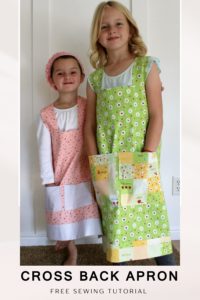 Cross Back Apron FREE sewing tutorial - Sew Modern Kids