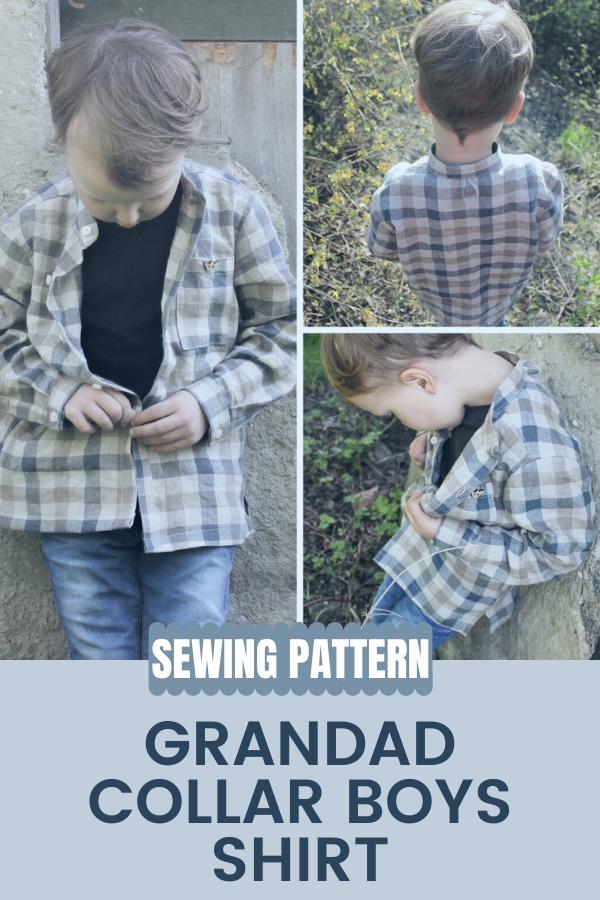 Grandad Collar Boys Shirt sewing pattern (3-10 years)