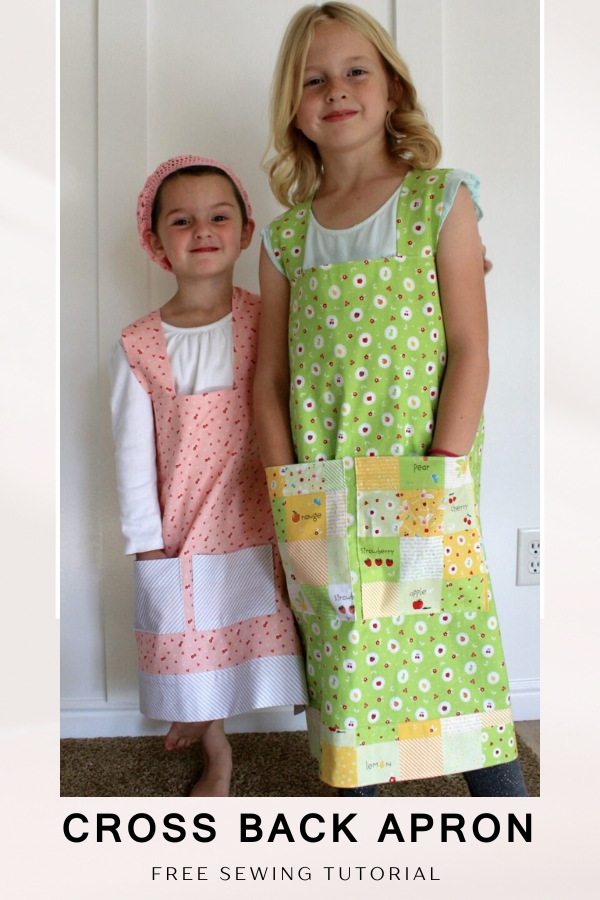 Cross Back Apron FREE sewing tutorial