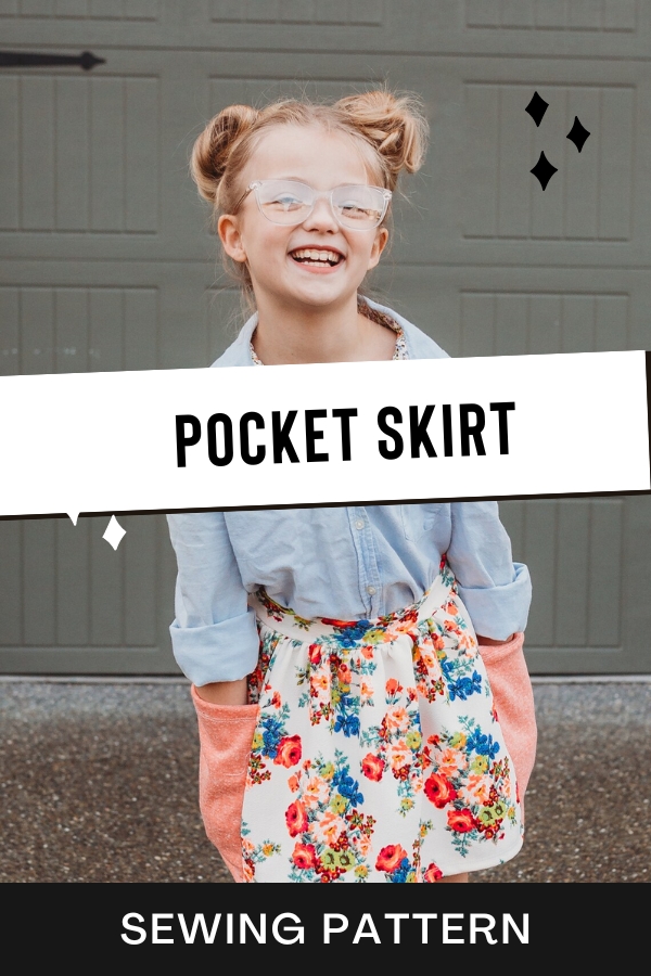 Pocket Skirt sewing pattern (Newborns to 9/10 years)