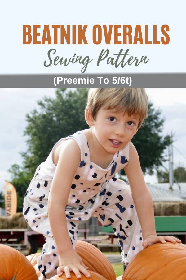 Beatnik Overalls sewing pattern (preemie to 5/6T)