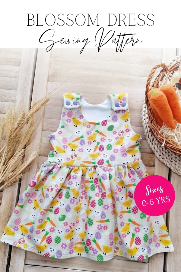 Blossom Dress sewing pattern (Newborn to 6yrs)