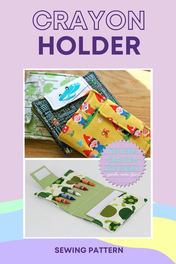 Crayon Holder sewing pattern