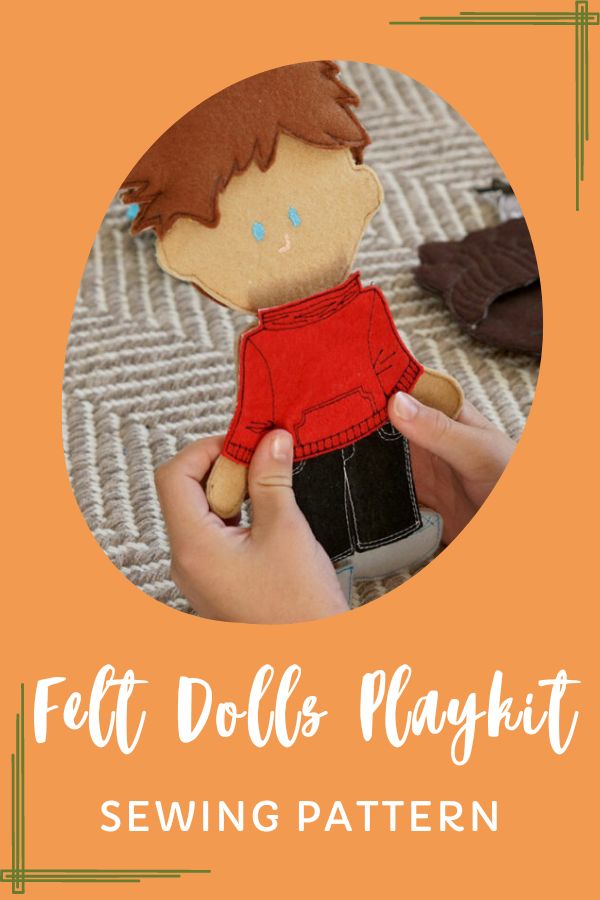 Felt Dolls Playkit sewing pattern
