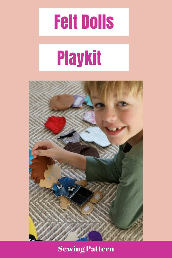 Felt Dolls Playkit sewing pattern