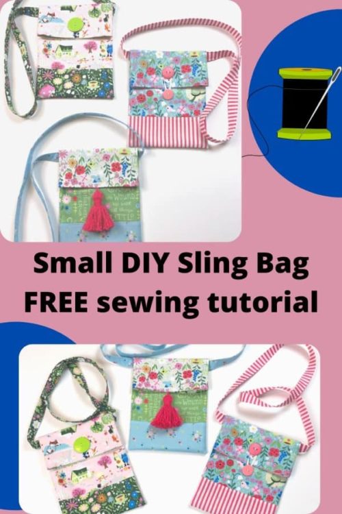 Small DIY Sling Bag FREE sewing tutorial (with video) - Sew Modern Kids