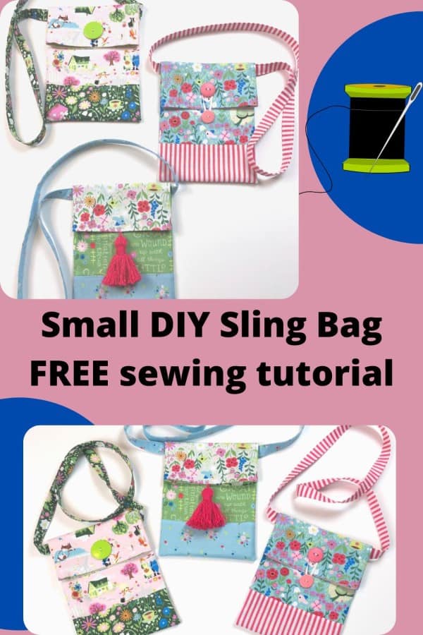 Small DIY Sling Bag FREE sewing tutorial