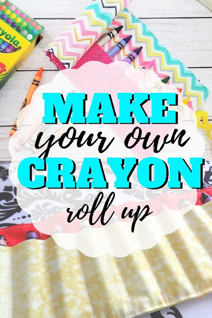 Fabric Crayon Roll Up Holder FREE sewing pattern