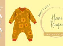 Harem Romper sewing pattern (Age 0-6 years)