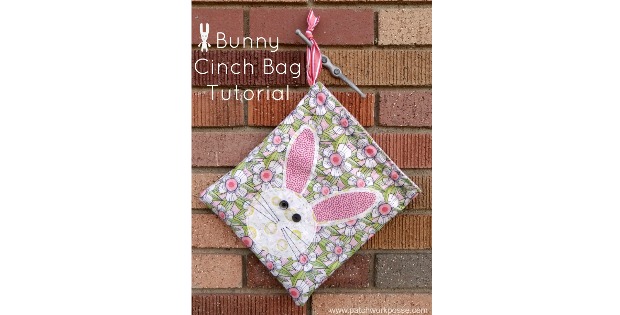 Easter Bunny Cinch Bag FREE Sewing Pattern