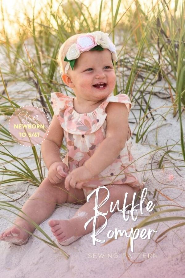 Ruffle Romper sewing pattern (Newborn to 5/6T) - Sew Modern Kids