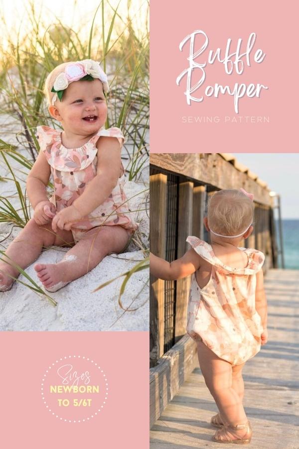 Ruffle Romper sewing pattern (Newborn to 5/6T)