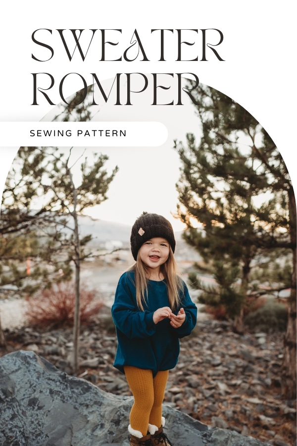 Sweater Romper sewing pattern (Newborn to 5T)