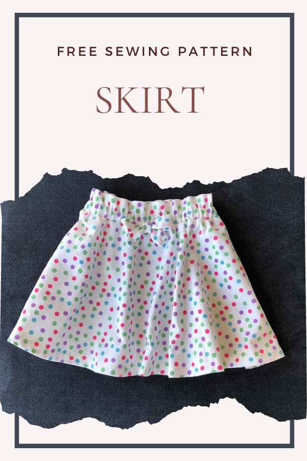 UnicornLove Skirt FREE sewing pattern (Newborn to 10yrs)