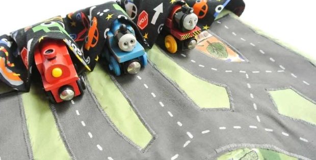 Toy Car Playmat FREE sewing pattern