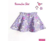 UnicornLove Skirt FREE sewing pattern (Newborn to 10yrs)
