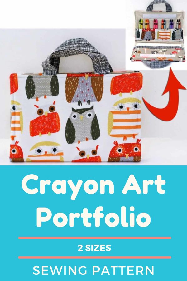 Crayon Art Portfolio sewing pattern (2 sizes)