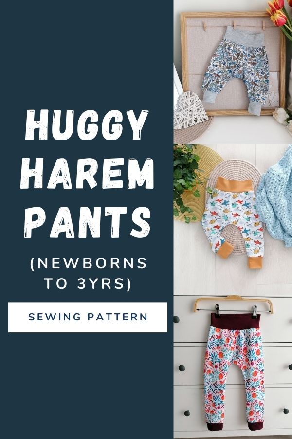 Huggy Harem Pants sewing pattern (Newborns to 3yrs)