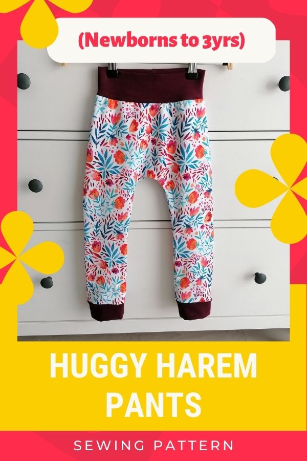Huggy Harem Pants sewing pattern (Newborns to 3yrs)